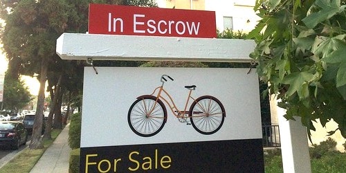 in escrow